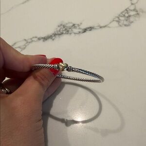 David Yurman Classic Cable Heart Station Bracelet